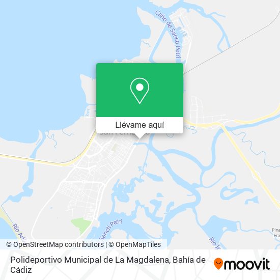 Mapa Polideportivo Municipal de La Magdalena