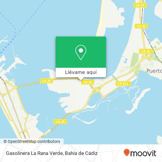 Mapa Gasolinera La Rana Verde