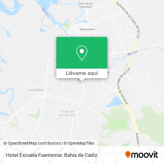 Mapa Hotel Escuela Fuentemar