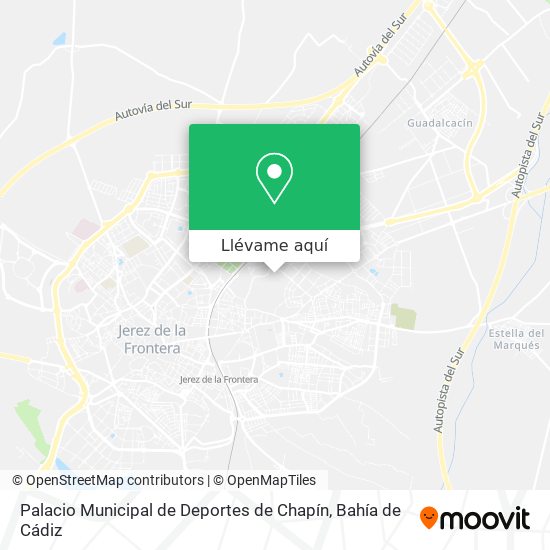 Mapa Palacio Municipal de Deportes de Chapín