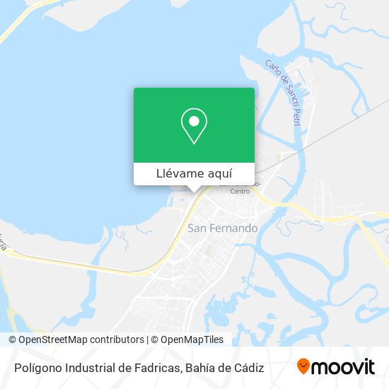 Mapa Polígono Industrial de Fadricas