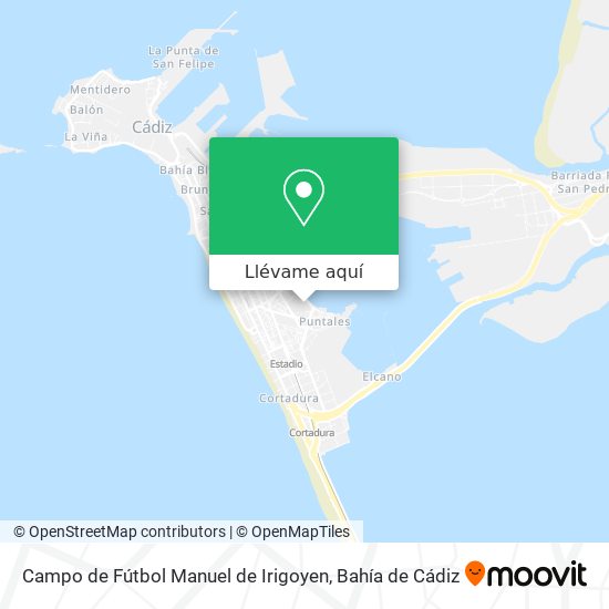 Mapa Campo de Fútbol Manuel de Irigoyen