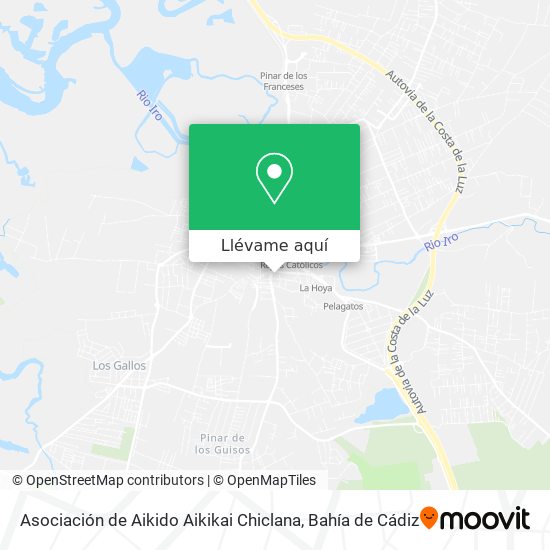 Mapa Asociación de Aikido Aikikai Chiclana