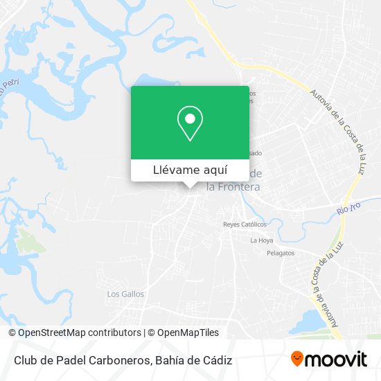 Mapa Club de Padel Carboneros