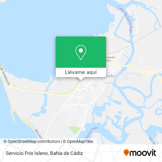 Mapa Servicio Frio Isleno