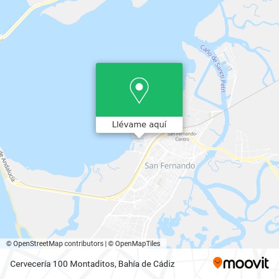 Mapa Cervecería 100 Montaditos