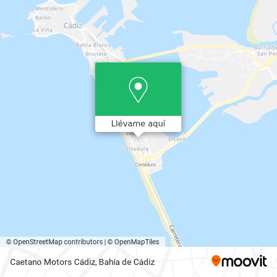 Mapa Caetano Motors Cádiz