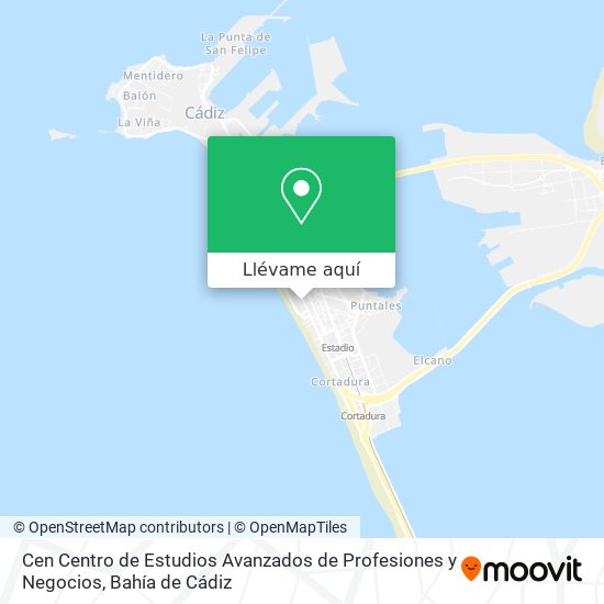 Mapa Cen Centro de Estudios Avanzados de Profesiones y Negocios