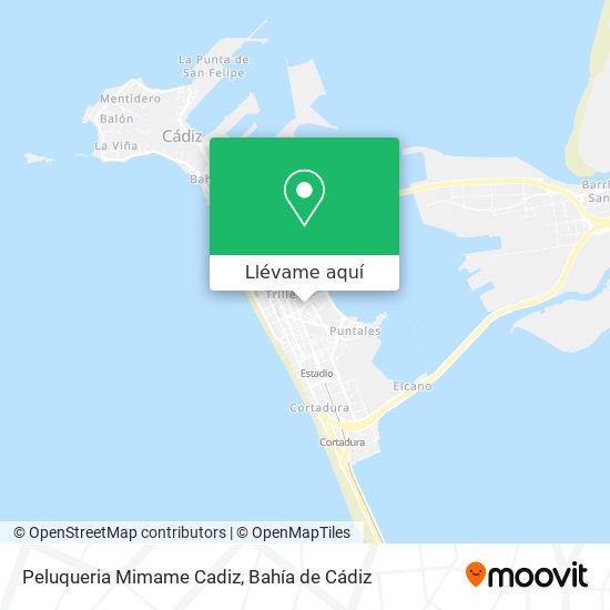 Mapa Peluqueria Mimame Cadiz