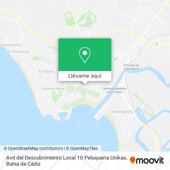 Mapa Avd del Descubrimiento Local 10 Peluqueria Unikas