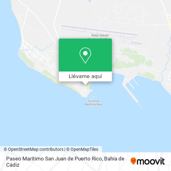 Mapa Paseo Marítimo San Juan de Puerto Rico