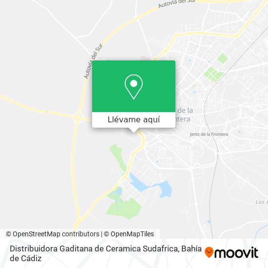 Mapa Distribuidora Gaditana de Ceramica Sudafrica