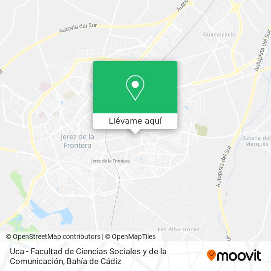 Mapa Uca - Facultad de Ciencias Sociales y de la Comunicación
