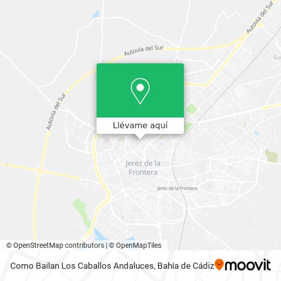 Mapa Como Bailan Los Caballos Andaluces