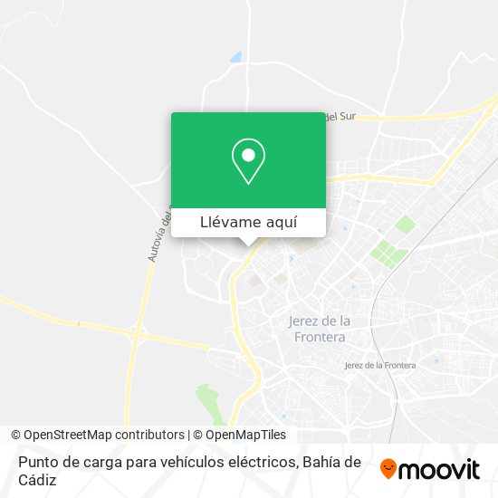 Mapa Punto de carga para vehículos eléctricos
