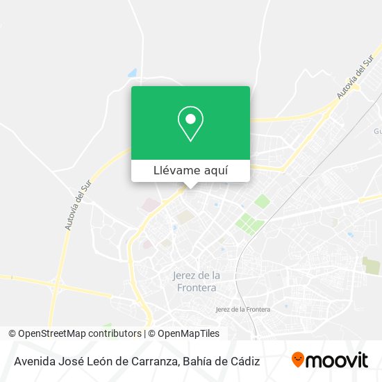 Mapa Avenida José León de Carranza