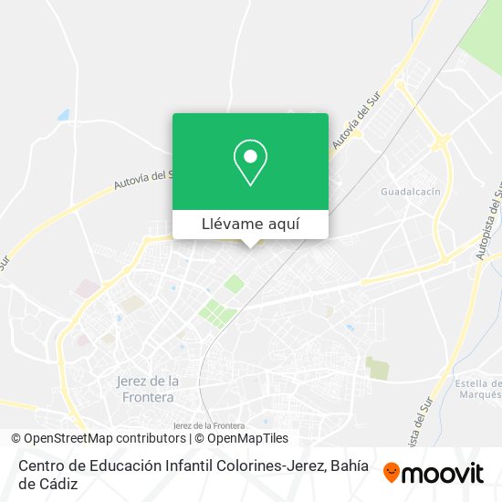 Mapa Centro de Educación Infantil Colorines-Jerez