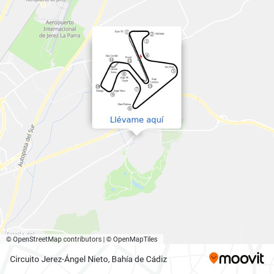 Mapa Circuito Jerez-Ángel Nieto