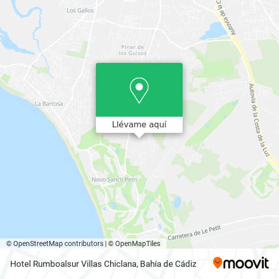 Mapa Hotel Rumboalsur Villas Chiclana