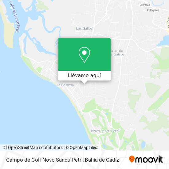 Mapa Campo de Golf Novo Sancti Petri