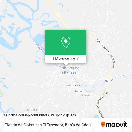 Mapa Tienda de Golosinas El Trovador