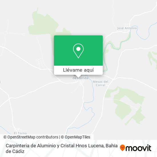 Mapa Carpinteria de Aluminio y Cristal Hnos Lucena