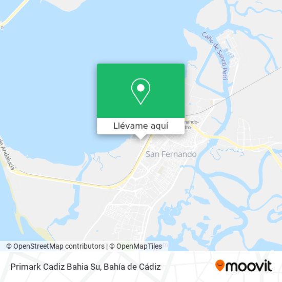 Mapa Primark Cadiz Bahia Su