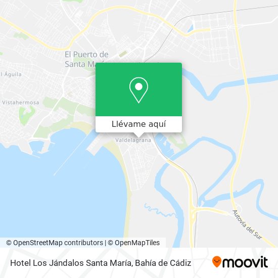 Mapa Hotel Los Jándalos Santa María