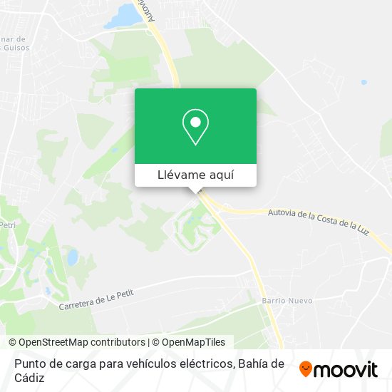 Mapa Punto de carga para vehículos eléctricos