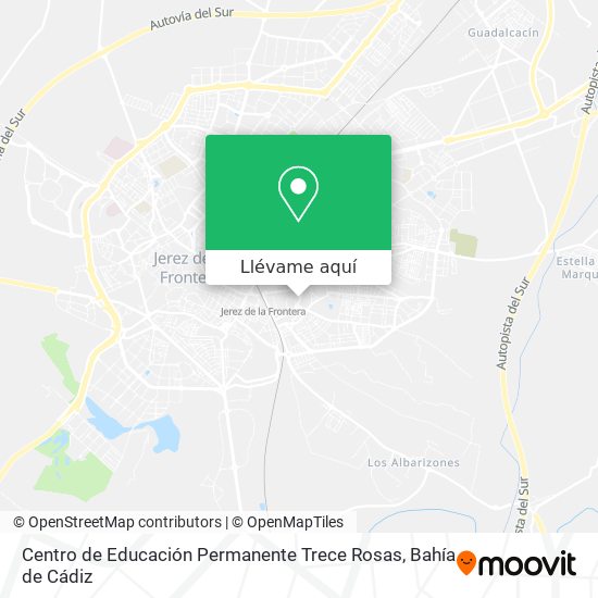 Mapa Centro de Educación Permanente Trece Rosas