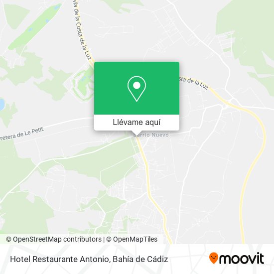 Mapa Hotel Restaurante Antonio