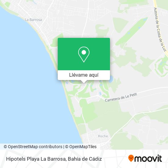 Mapa Hipotels Playa La Barrosa