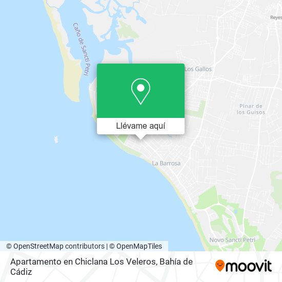 Mapa Apartamento en Chiclana Los Veleros