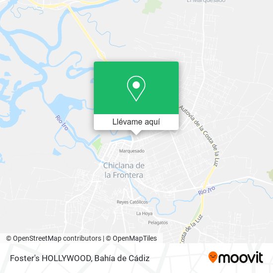 Mapa Foster's HOLLYWOOD