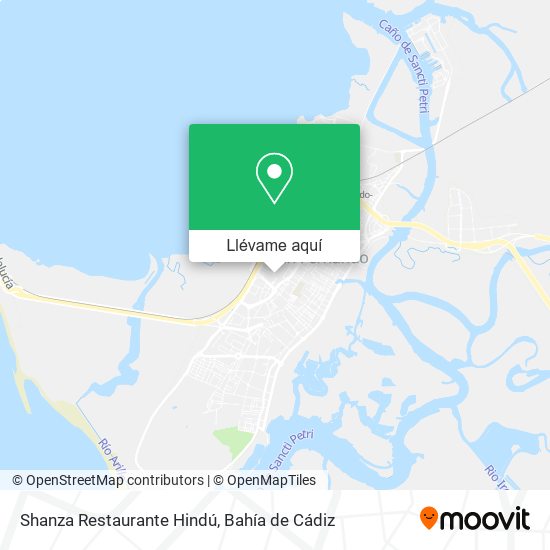 Mapa Shanza Restaurante Hindú