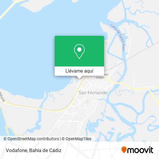 Mapa Vodafone