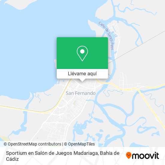 Mapa Sportium en Salón de Juegos Madariaga