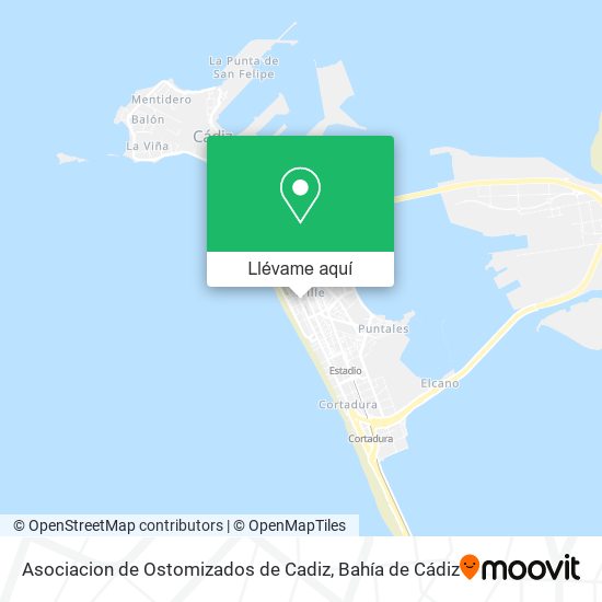 Mapa Asociacion de Ostomizados de Cadiz