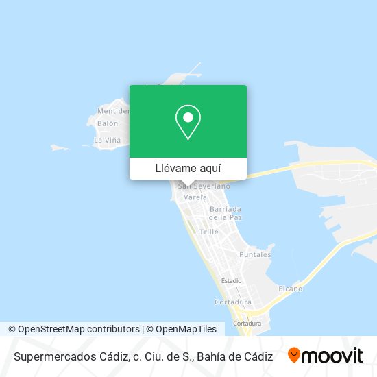 Mapa Supermercados Cádiz, c. Ciu. de S.