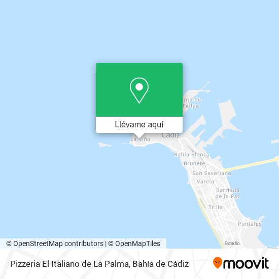 Mapa Pizzeria El Italiano de La Palma