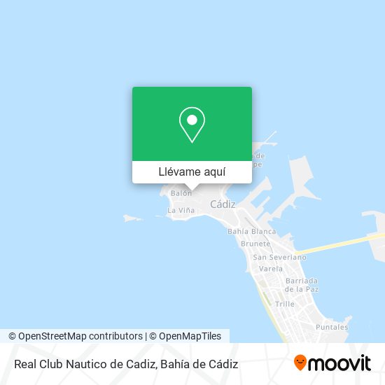 Mapa Real Club Nautico de Cadiz