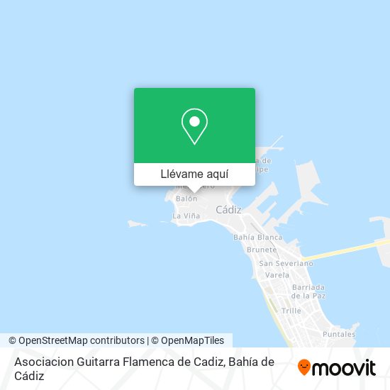 Mapa Asociacion Guitarra Flamenca de Cadiz