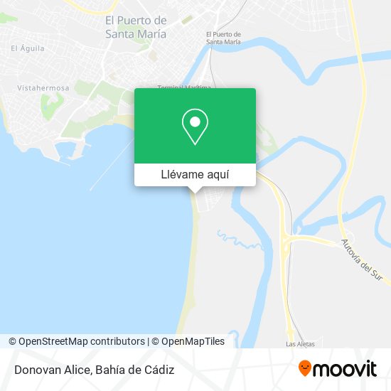 Mapa Donovan Alice