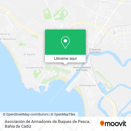 Mapa Asociación de Armadores de Buques de Pesca