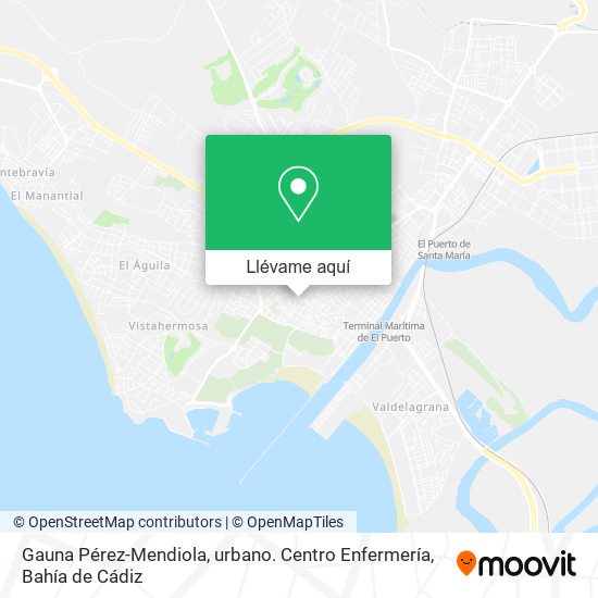 Mapa Gauna Pérez-Mendiola, urbano. Centro Enfermería