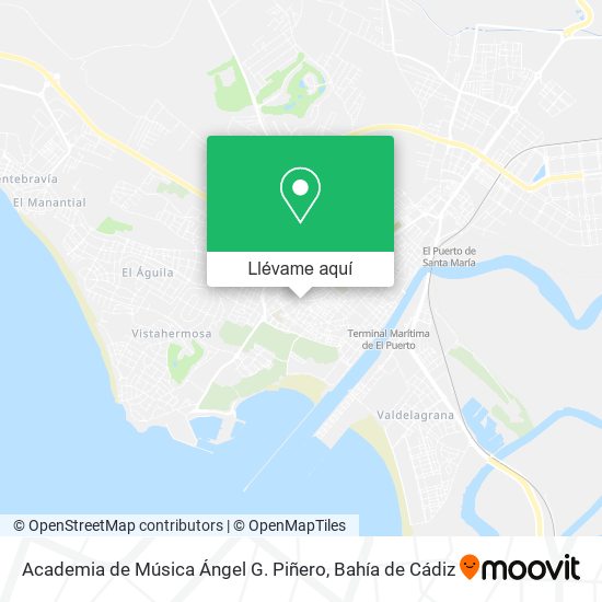 Mapa Academia de Música Ángel G. Piñero