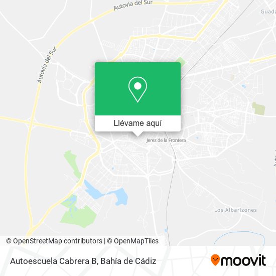 Mapa Autoescuela Cabrera B