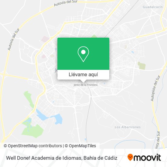 Mapa Well Done! Academia de Idiomas