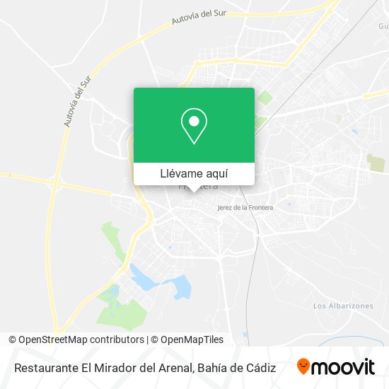 Mapa Restaurante El Mirador del Arenal