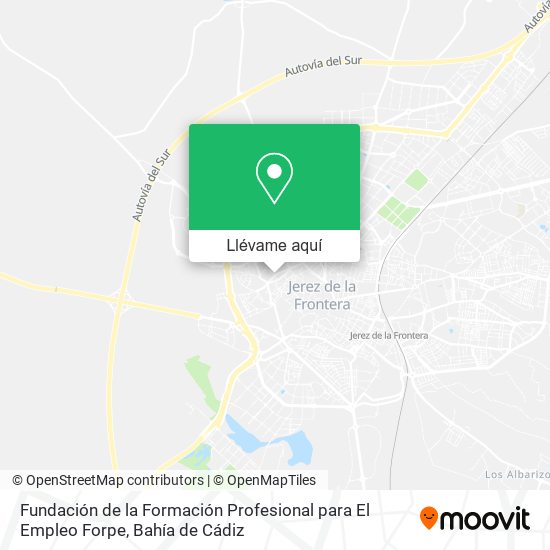 Mapa Fundación de la Formación Profesional para El Empleo Forpe